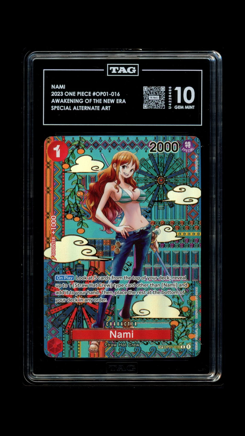 NAMI OP01-016 TAG 10 SP ONE PIECE AWAKENING OF THE NEW ERA