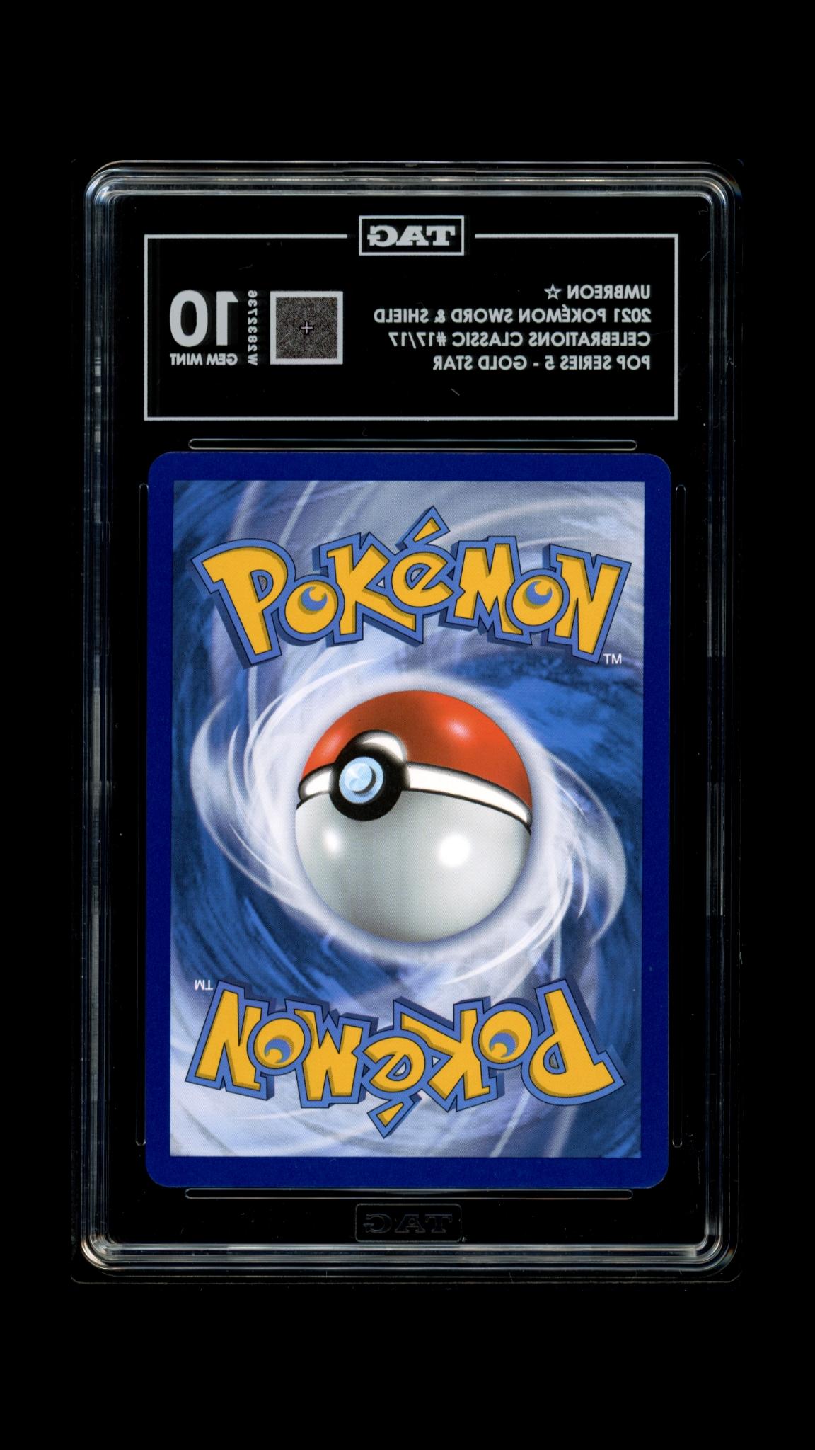 UMBREON 17/17 TAG 10 POKEMON POP SERIES 5 - GOLD STAR HOLO