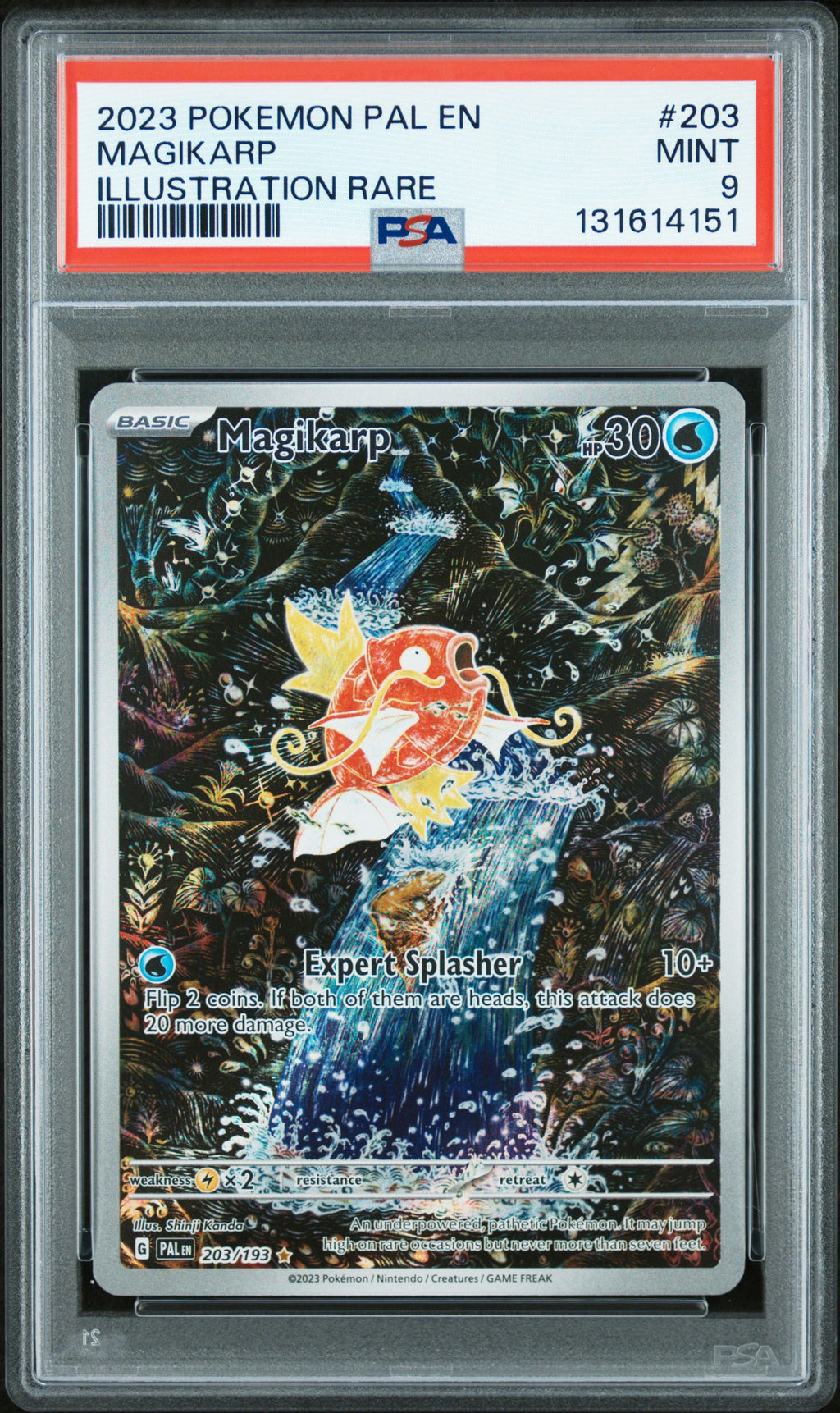 MAGIKARP 203/193 PSA 9 POKEMON PAL EN-PALDEA EVOLVED ILLUSTRATION RARE
