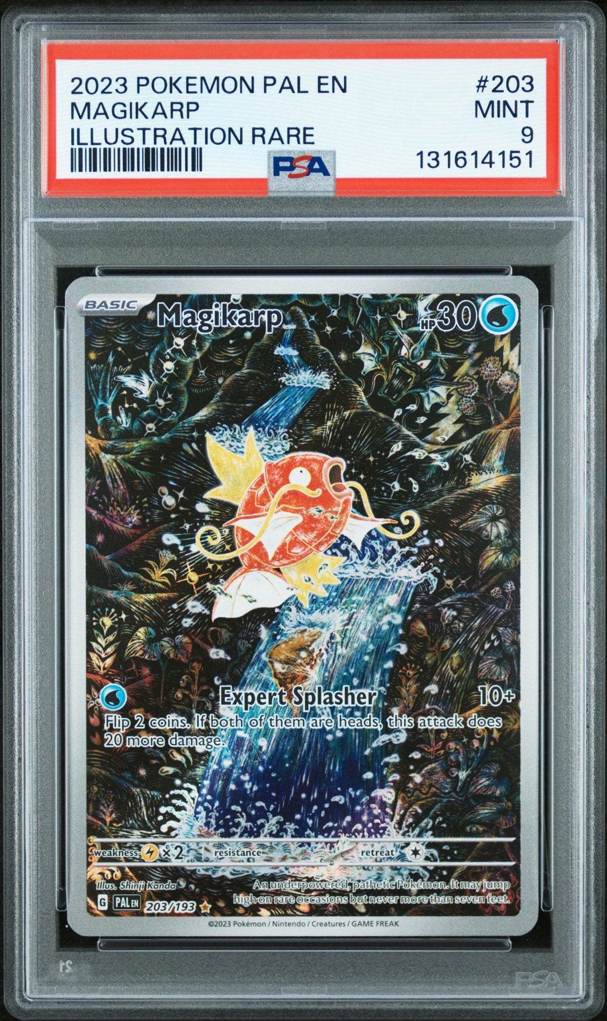MAGIKARP 203/193 PSA 9 POKEMON PAL EN-PALDEA EVOLVED ILLUSTRATION RARE