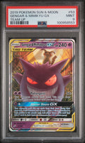 GENGAR & MIMIKYU GX 53/181 PSA 9 POKEMON TEAM UP