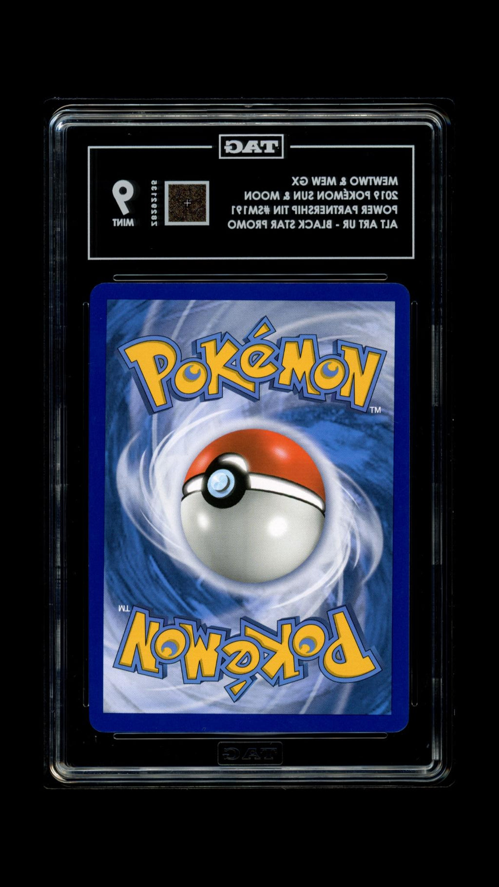 MEWTWO & MEW GX SM191 TAG 9 POKEMON POWER PARTNERSHIP TINS FULL ART