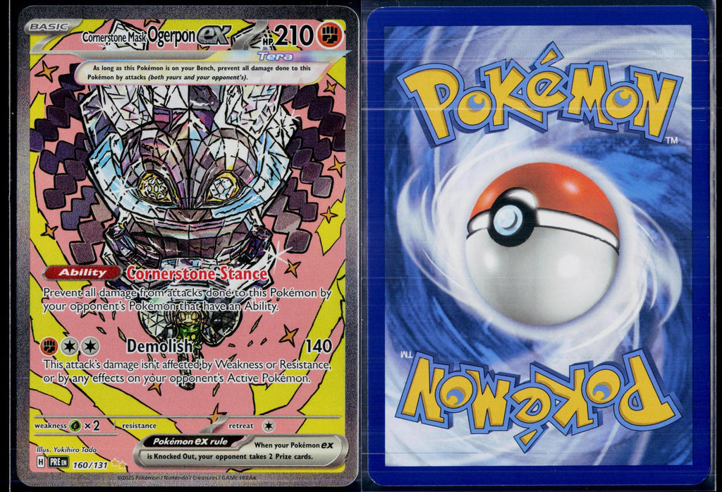 CORNERSTONE MASK OGERPON EX 216/187 🐬 POKEMON  ☀️ JAPANESE HOLO NM/M 🌴