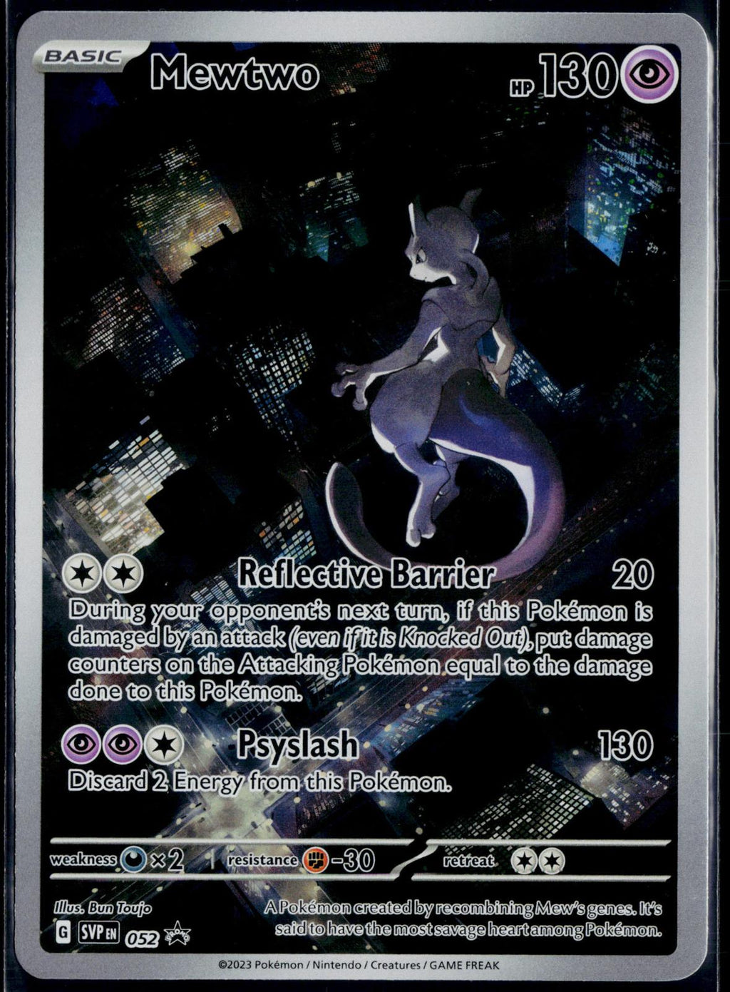 MEWTWO 052 POKEMON SCARLET & VIOLET PROMO HOLO P NM