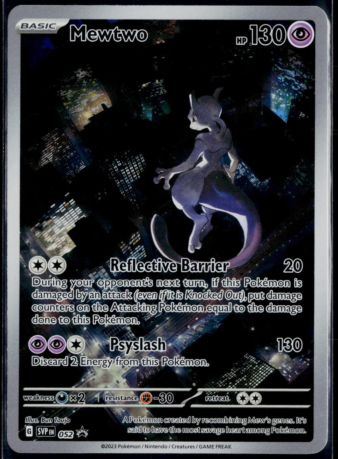 MEWTWO 052 POKEMON SCARLET & VIOLET PROMO HOLO P NM