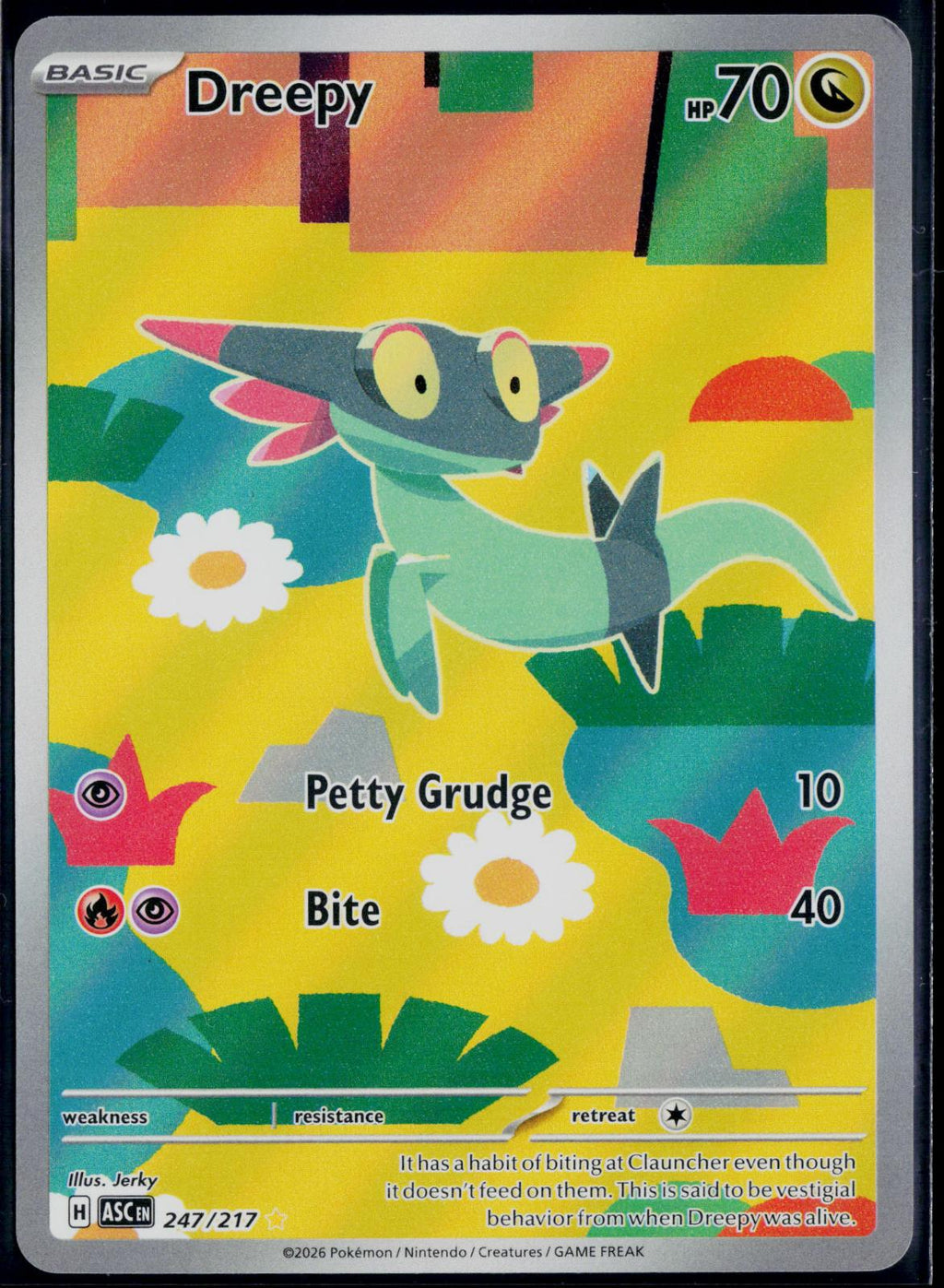 DREEPY 247/217 🐬 POKEMON ASCENDED HEROES IR ☀️ HOLO NM/M 🌴