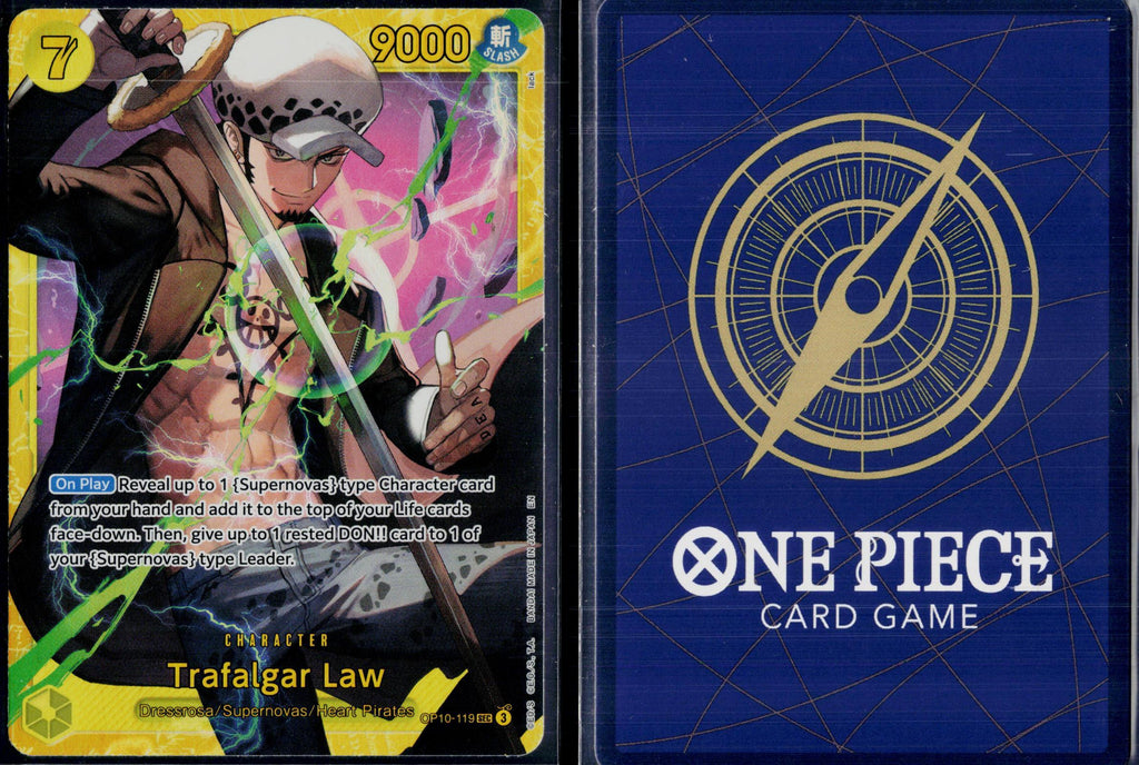 TRAFALGAR LAW (119) OP10-119 ONE PIECE ROYAL BLOOD SEC FOIL NM