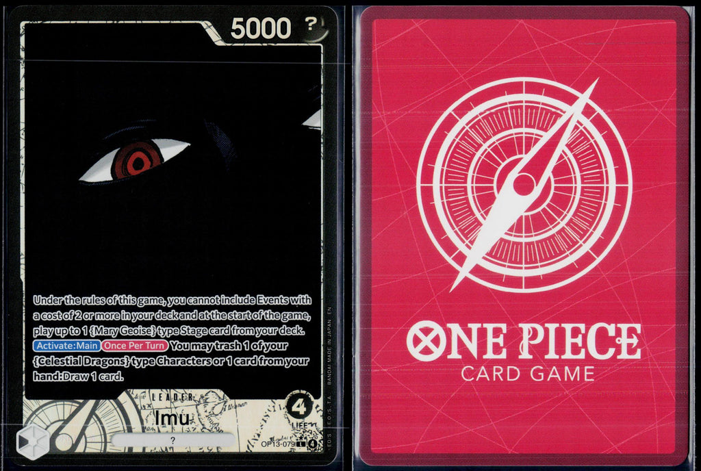 IMU (ALTERNATE ART) OP13-079 ONE PIECE CARRYING ON HIS WILL L FOIL NM