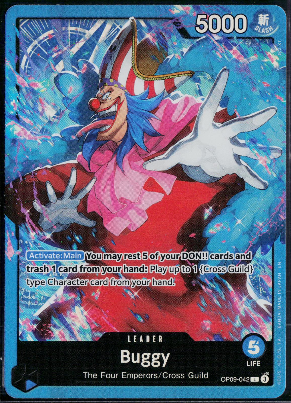 BUGGY OP09-042 ONE PIECE STARTER DECK 25: BLUE BUGGY L NM