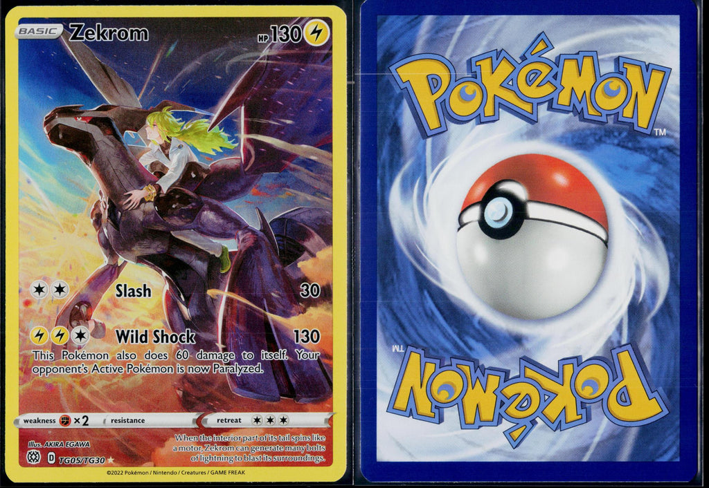 ZEKROM TG05/TG30 POKEMON BRILLIANT STARS TRAINER GALLERY HOLO NM