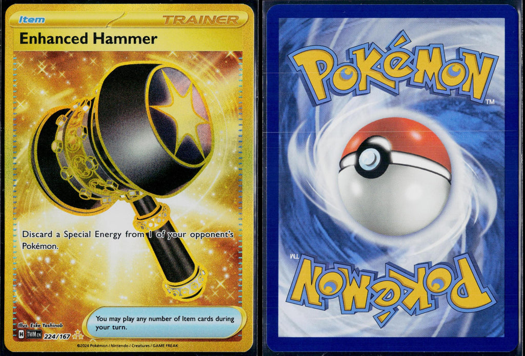 ENHANCED HAMMER 224/167 POKEMON TWILIGHT MASQUERADE HYPER RARE HOLO NM