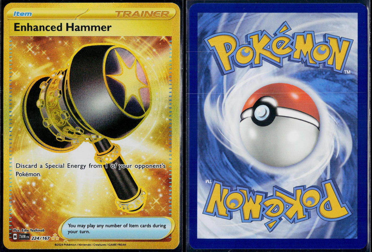ENHANCED HAMMER 224/167 POKEMON TWILIGHT MASQUERADE HYPER RARE HOLO NM