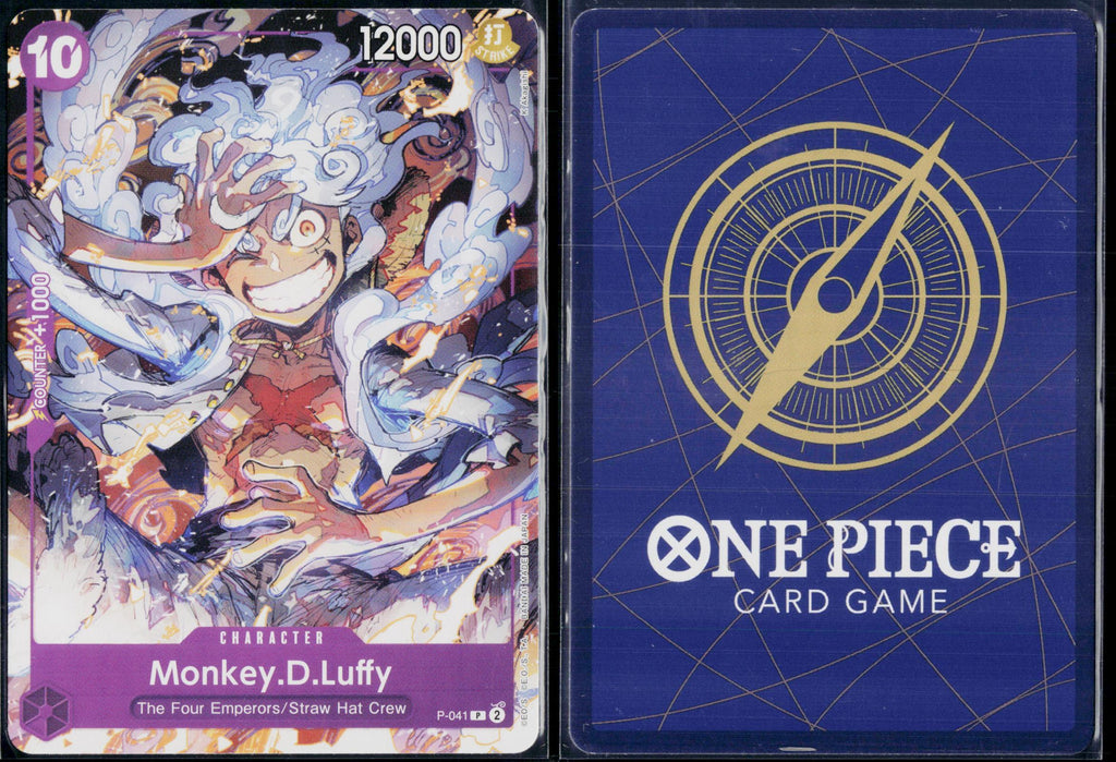 MONKEY.D.LUFFY (P-041) P-041 ONE PIECE STARTER DECK 18: PURPLE MONKEY.D.LUFFY NM