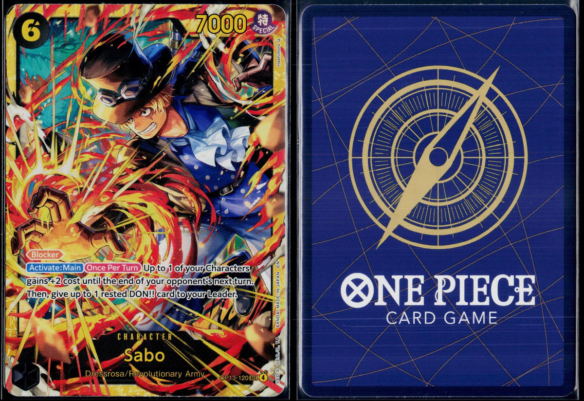 SABO (120) OP13-120 ONE PIECE CARRYING ON HIS WILL SEC FOIL NM