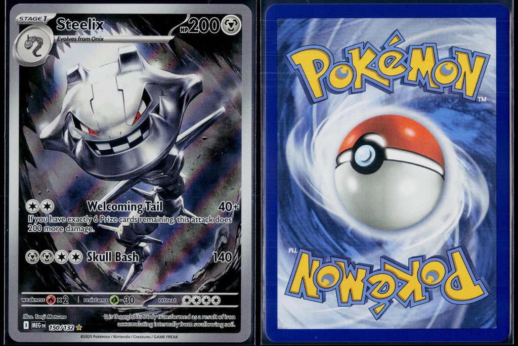 STEELIX 150/132 🐬 POKEMON MEGA EVOLUTION IR ☀️ HOLO NM/M 🌴