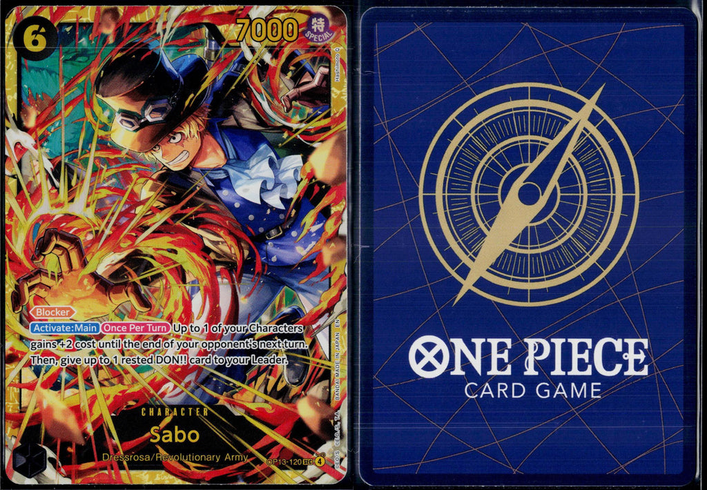 SABO (120) OP13-120 ONE PIECE CARRYING ON HIS WILL SEC FOIL NM