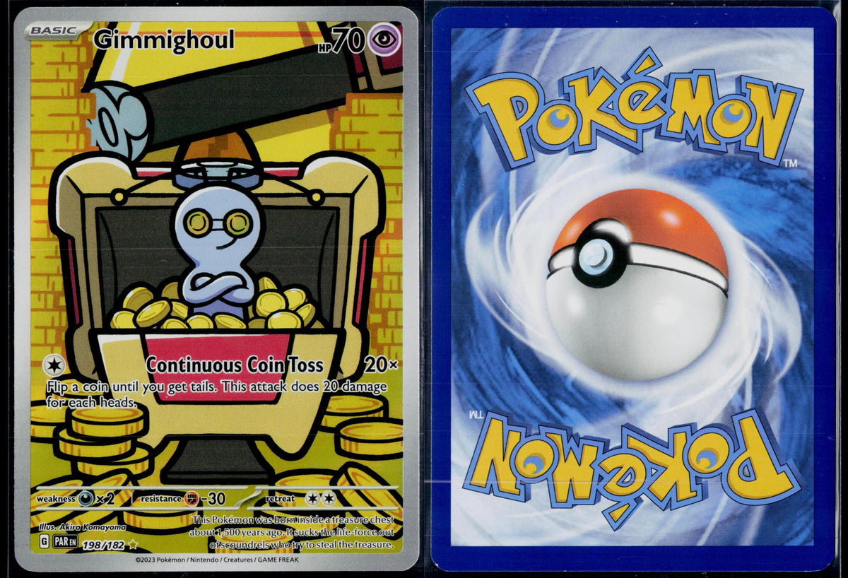 GIMMIGHOUL 198/182 POKEMON PARADOX RIFT ILLUSTRATION RARE HOLO NM