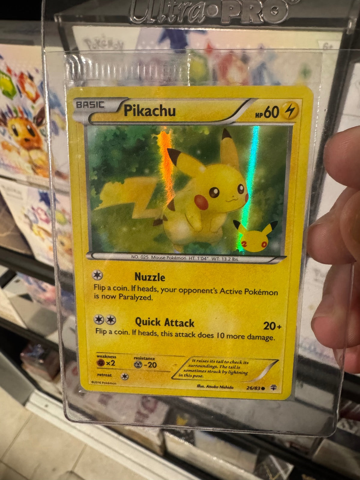 PIKACHU (20TH ANNIVERSARY) 026/083 POKEMON HOLO NM SEALED