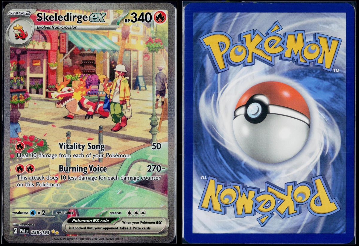 SKELEDIRGE EX 258/193 POKEMON PALDEA EVOLVED SPECIAL ILLUSTRATION RARE NM