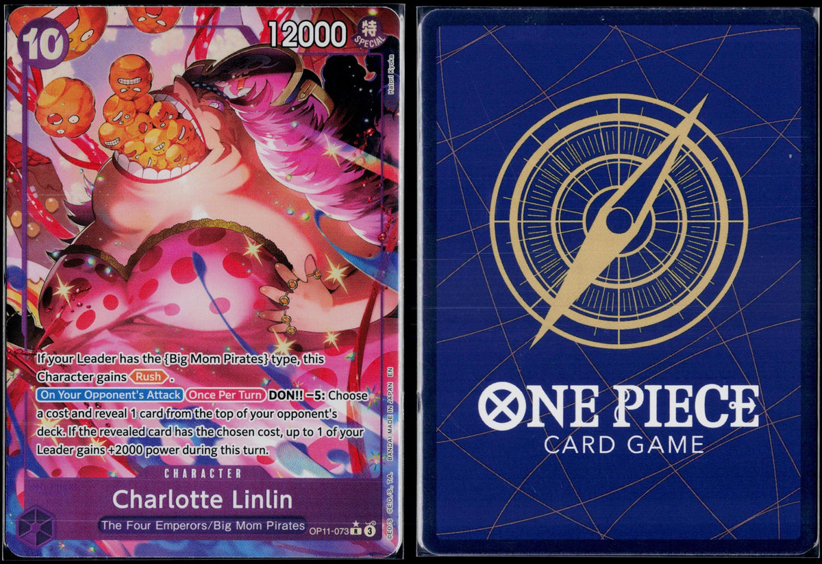 CHARLOTTE LINLIN (ALTERNATE ART) OP11-073 ONE PIECE A FIST OF DIVINE SPEED NM