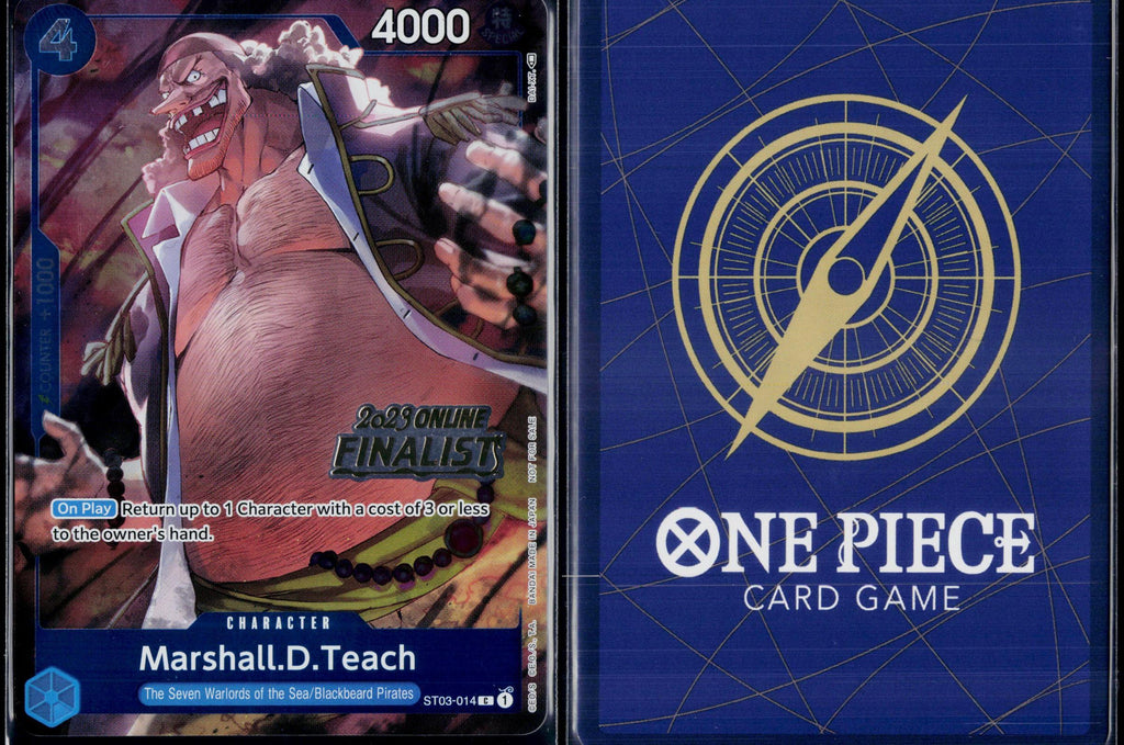 MARSHALL.D.TEACH (OFFLINE REGIONAL 2023) [FINALIST] ST03-014 ONE PIECE NM