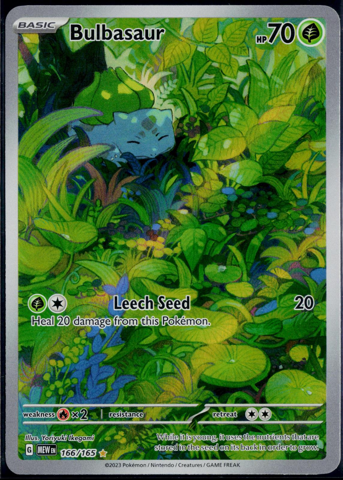 BULBASAUR 166/165 🐬 POKEMON 151 IR ☀️ HOLO NM/M 🌴