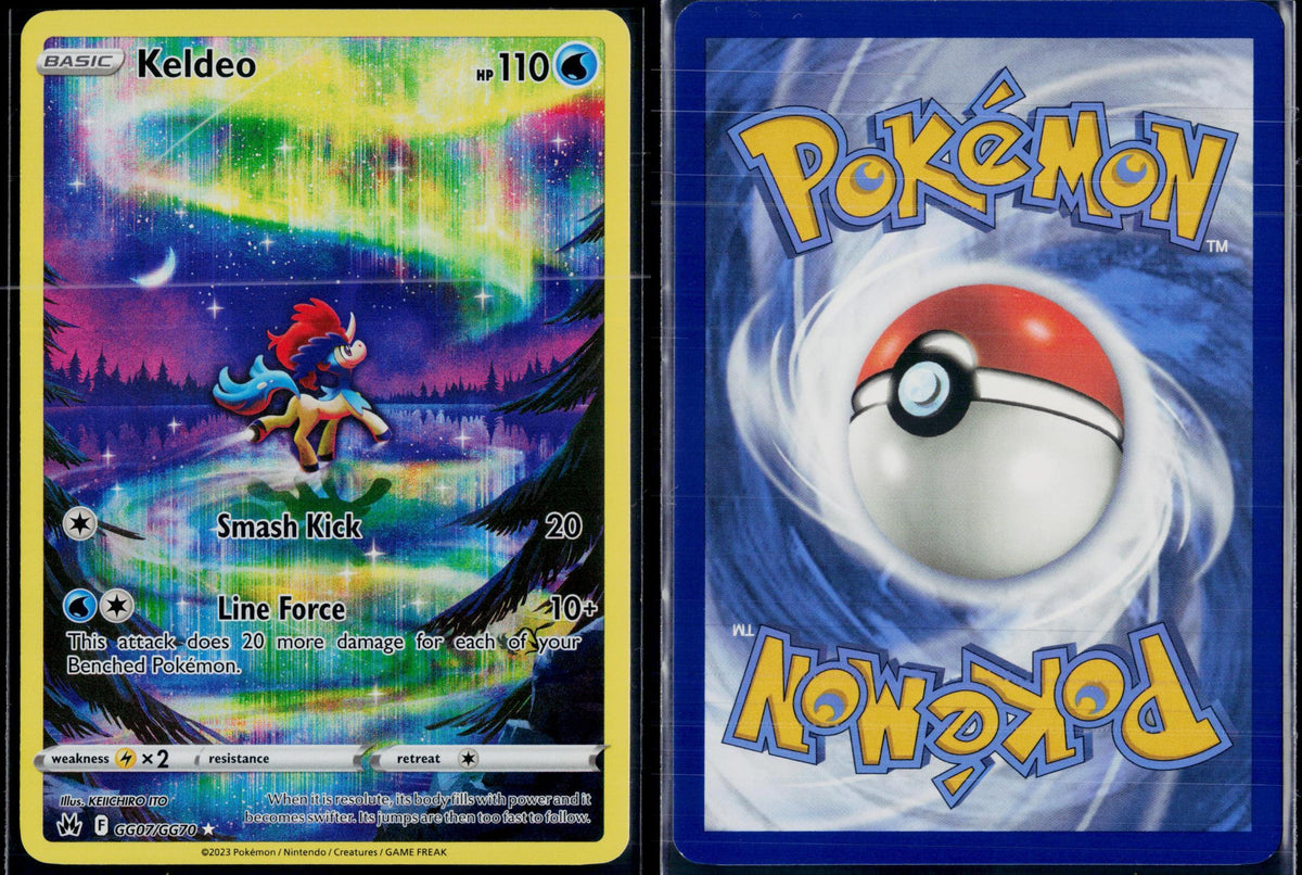 KELDEO GG07/GG70 POKEMON CROWN ZENITH GALARIAN GALLERY HOLO NM