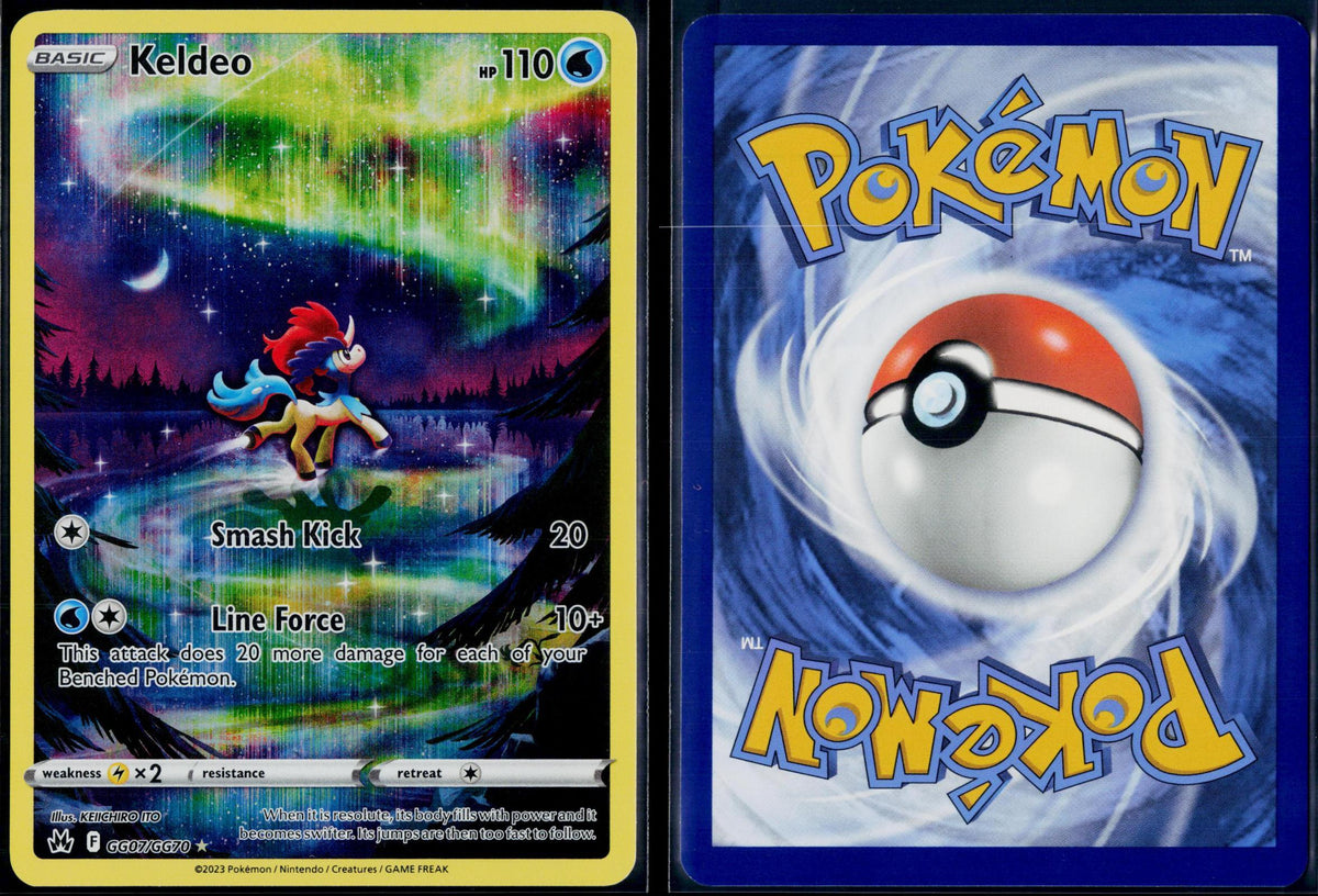 KELDEO GG07/GG70 POKEMON CROWN ZENITH GALARIAN GALLERY HOLO NM