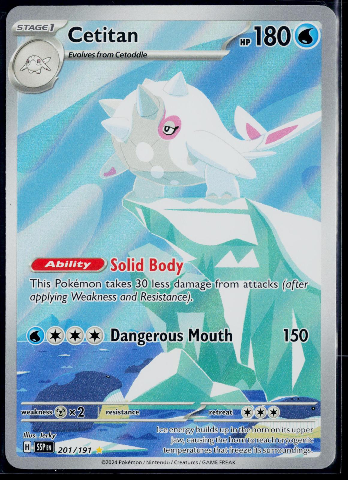 CETITAN 201/191 POKEMON SURGING SPARKS ILLUSTRATION RARE NM