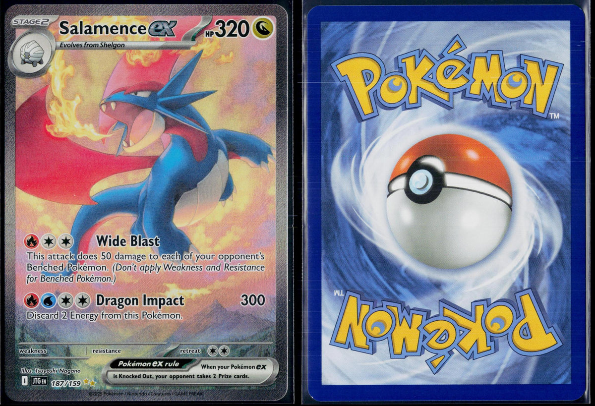 SALAMENCE EX 187/159 🐬 POKEMON JOURNEY TOGETHER SIR ☀️ HOLO NM/M 🌴