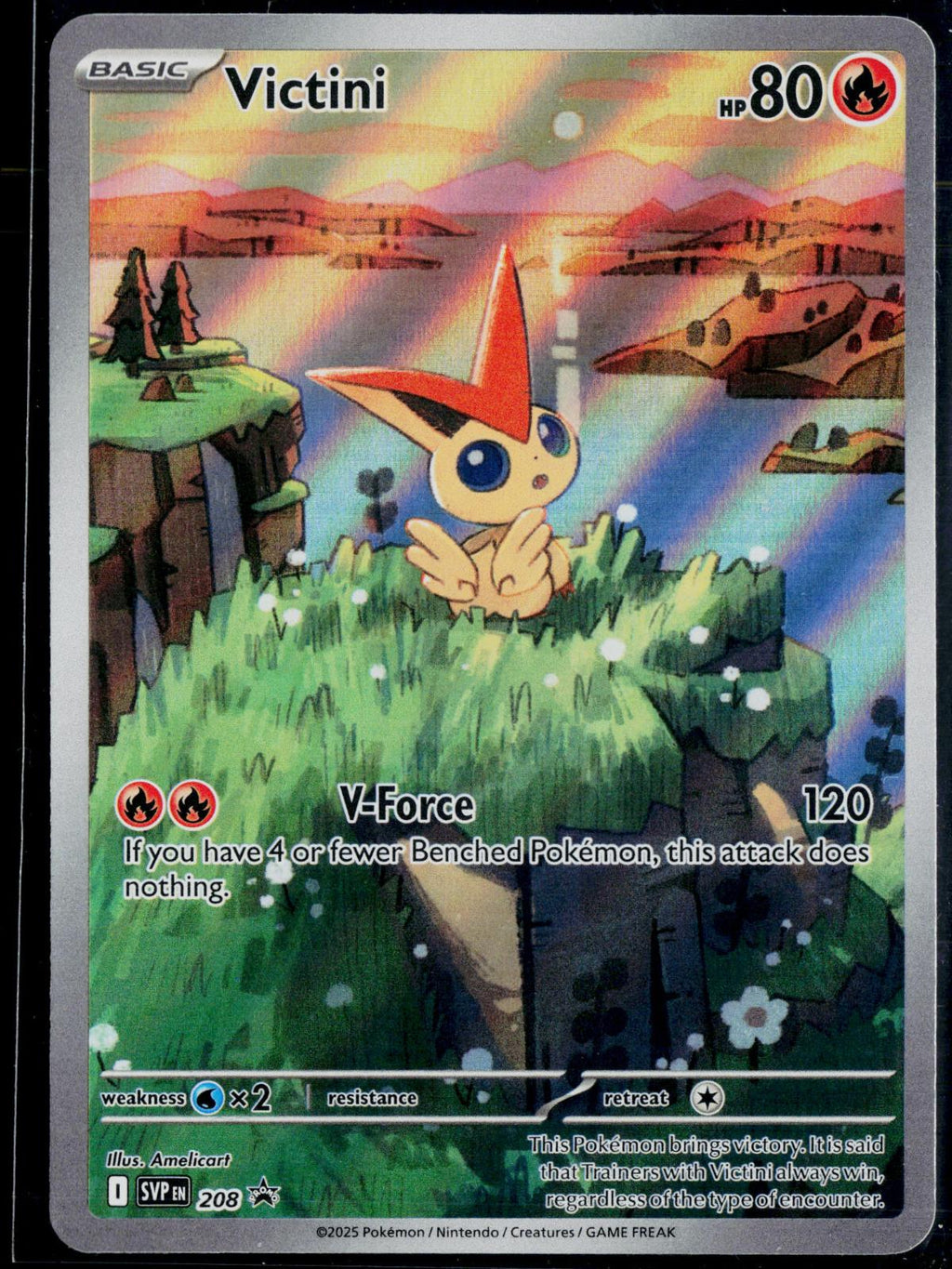 VICTINI 208 POKEMON SCARLET & VIOLET PROMO HOLO P NM
