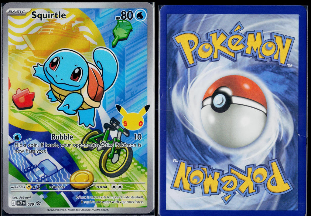 SQUIRTLE 039 POKEMON ME: MEGA EVOLUTION PROMO HOLO P NM
