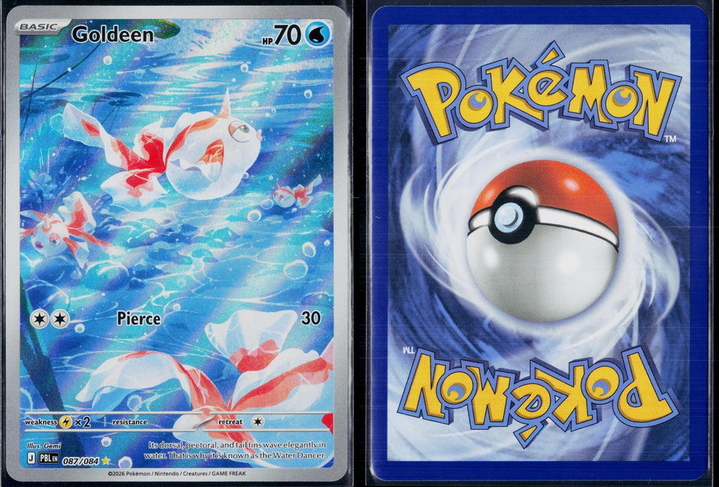 GOLDEEN 087/084 POKEMON PITCH BLACK ILLUSTRATION RARE HOLO NM