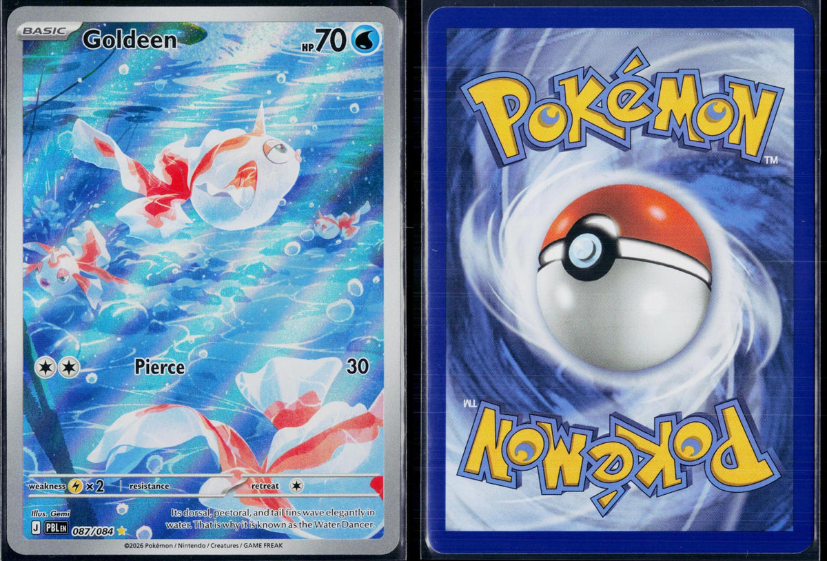 GOLDEEN 087/084 POKEMON PITCH BLACK ILLUSTRATION RARE HOLO NM