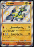 LUCARIO 174/091 POKEMON PALDEAN FATES SHINY RARE HOLO NM