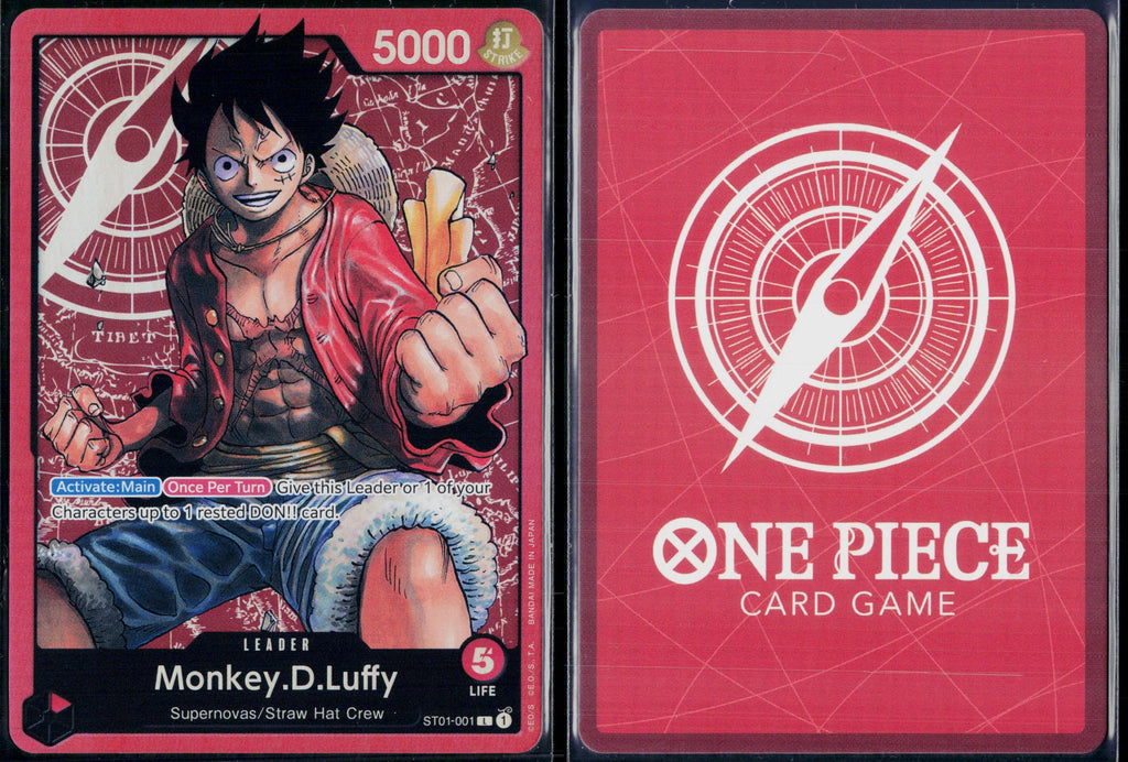 MONKEY.D.LUFFY ST01-001 ONE PIECE REVISION PACK CARDS L NM