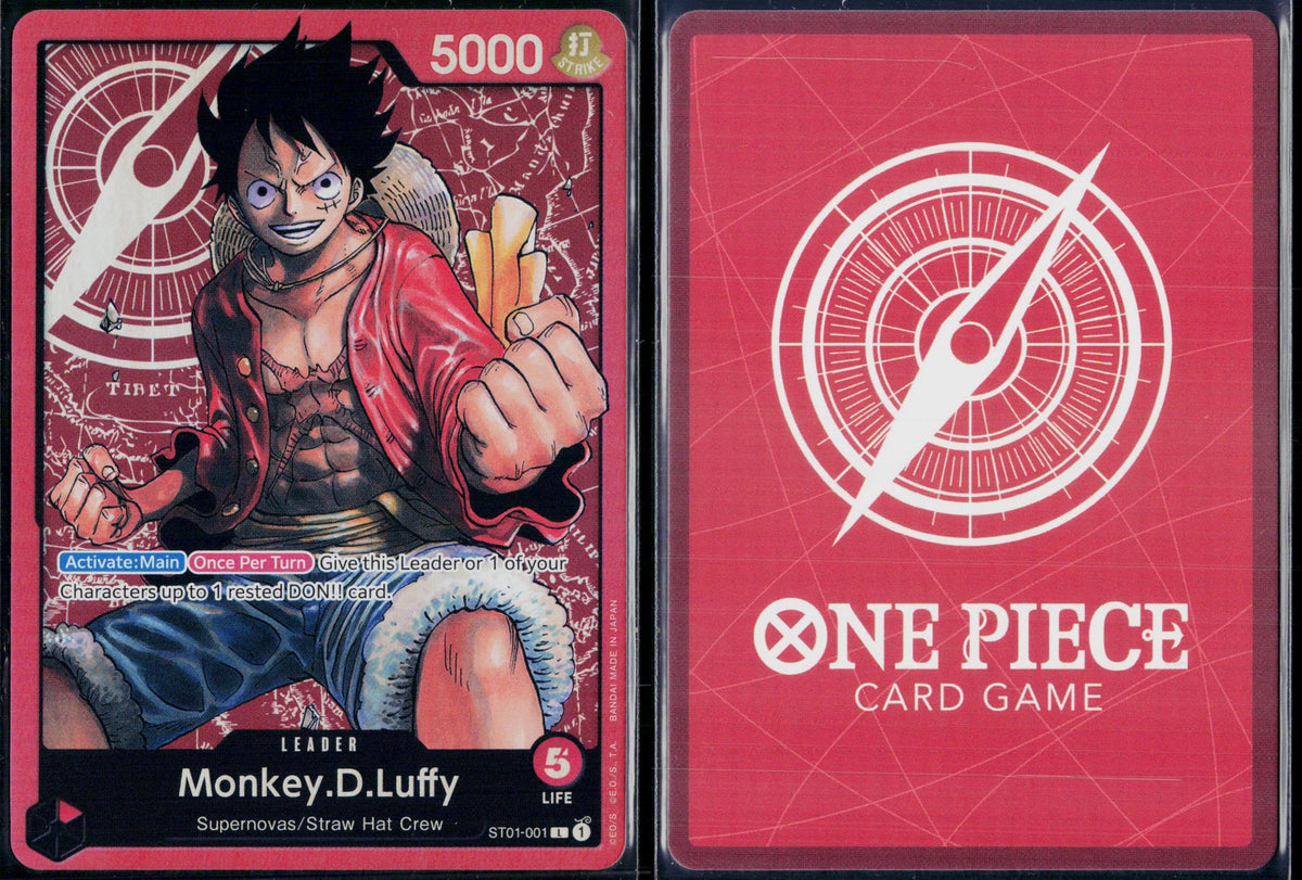 MONKEY.D.LUFFY ST01-001 ONE PIECE REVISION PACK CARDS L NM