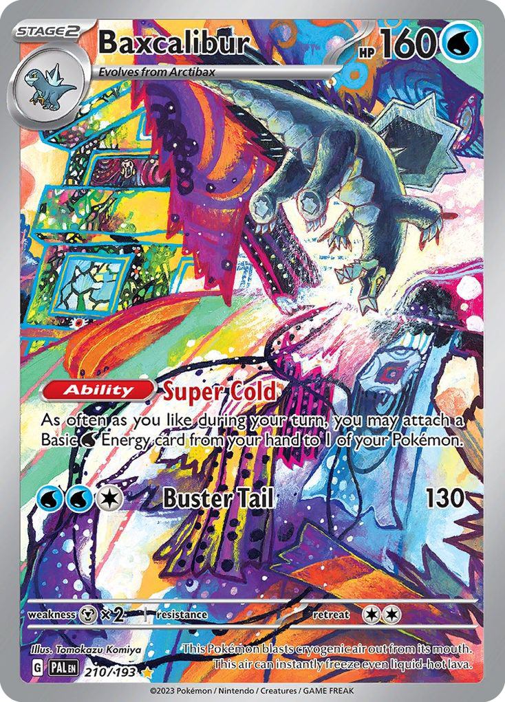 BAXCALIBUR 210/193 🐬 POKEMON PALDEA EVOLVED IR ☀️ HOLO NM/M 🌴
