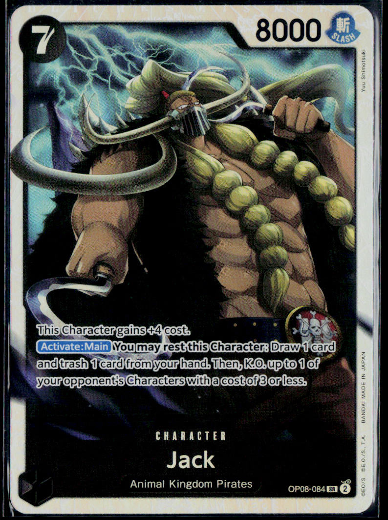 JACK OP08-084 ONE PIECE TWO LEGENDS SR NM