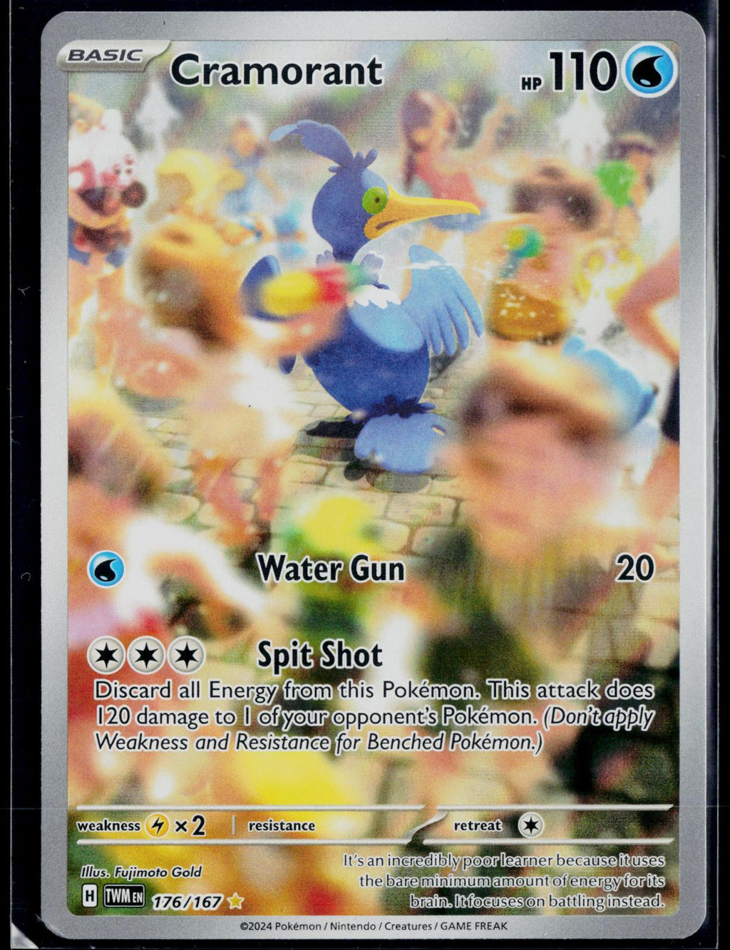 CRAMORANT 176/167 POKEMON TWILIGHT MASQUERADE ILLUSTRATION RARE NM