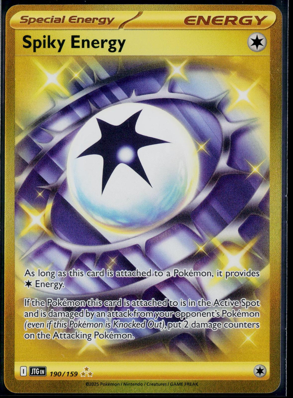 SPIKY ENERGY 190/159 🐬 POKEMON JOURNEY TOGETHER HR ☀️ HOLO NM/M 🌴