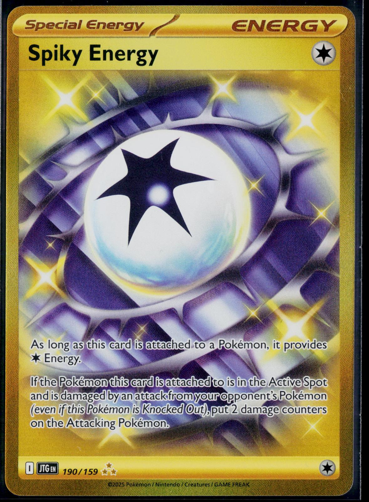 SPIKY ENERGY 190/159 🐬 POKEMON JOURNEY TOGETHER HR ☀️ HOLO NM/M 🌴