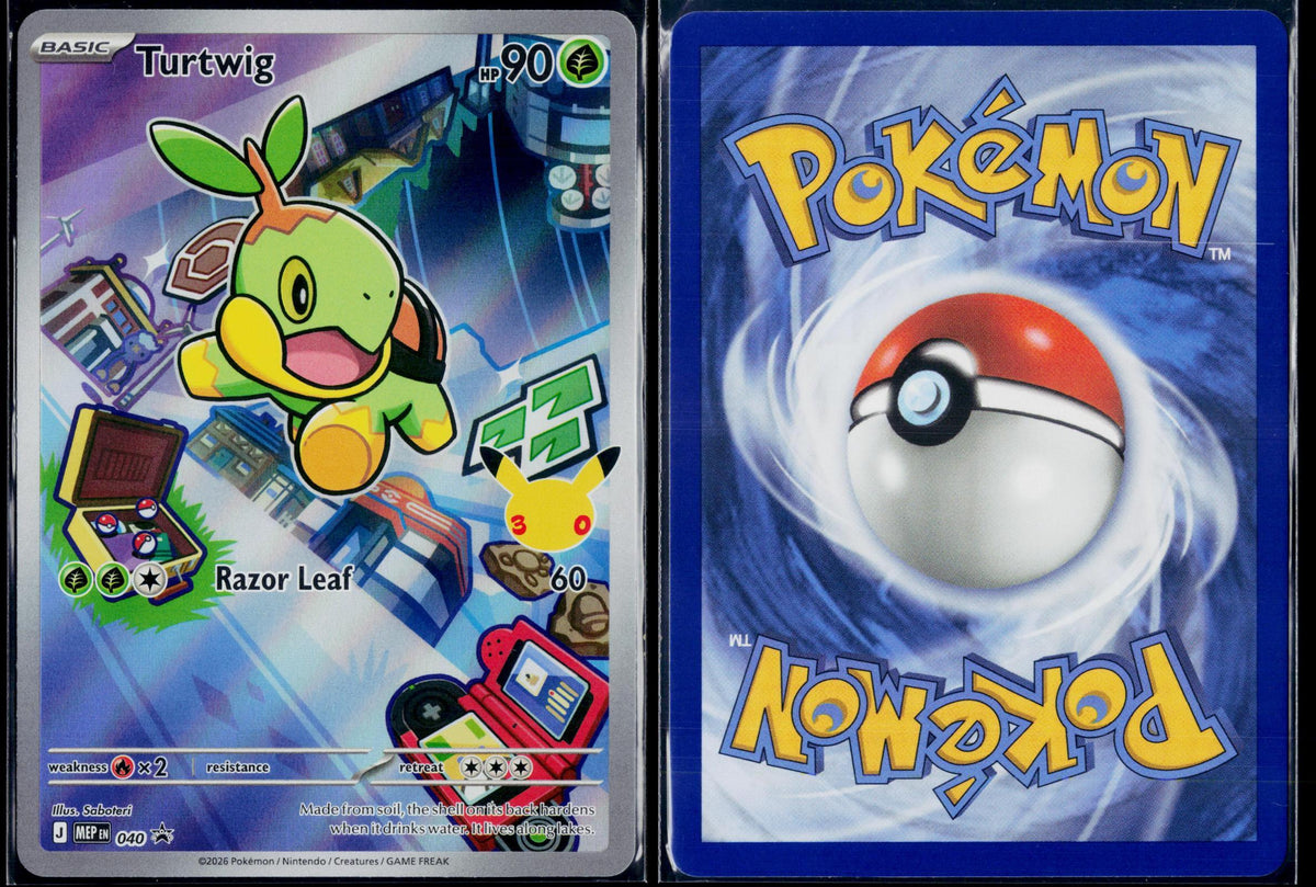 TURTWIG 040 POKEMON ME: MEGA EVOLUTION PROMO HOLO P NM