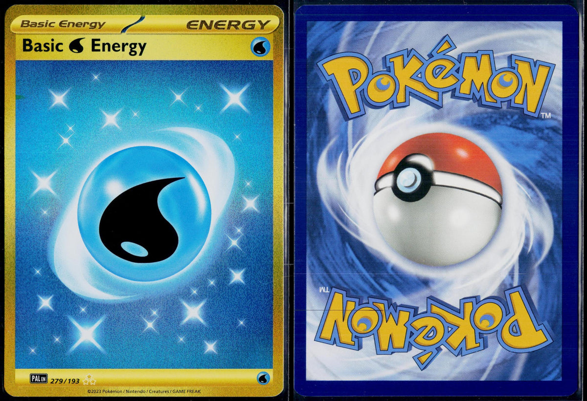 BASIC WATER ENERGY 279/193 POKEMON PALDEA EVOLVED HYPER RARE HOLO NM