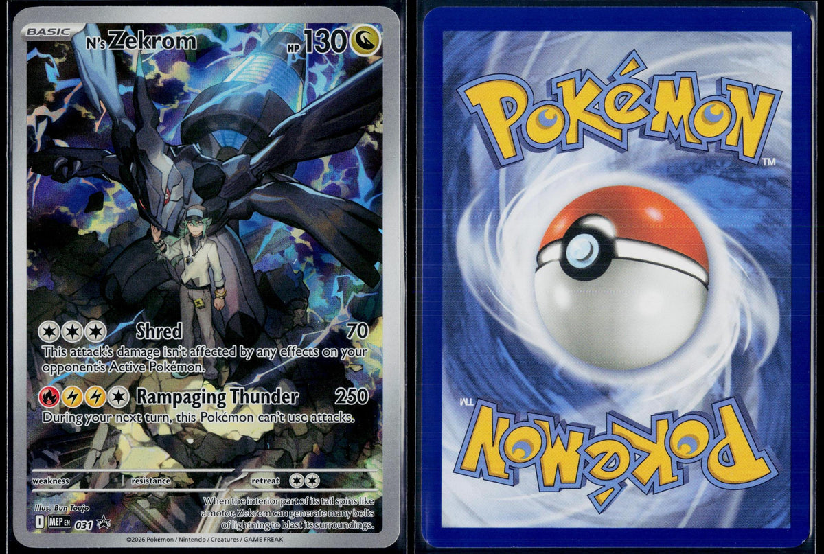 N'S ZEKROM 031 POKEMON ME: MEGA EVOLUTION PROMO HOLO P NM