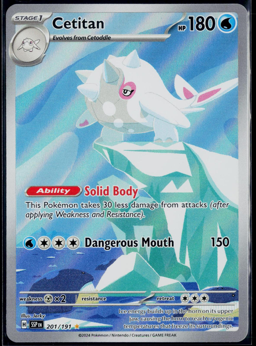 CETITAN 201/191 POKEMON SURGING SPARKS ILLUSTRATION RARE NM