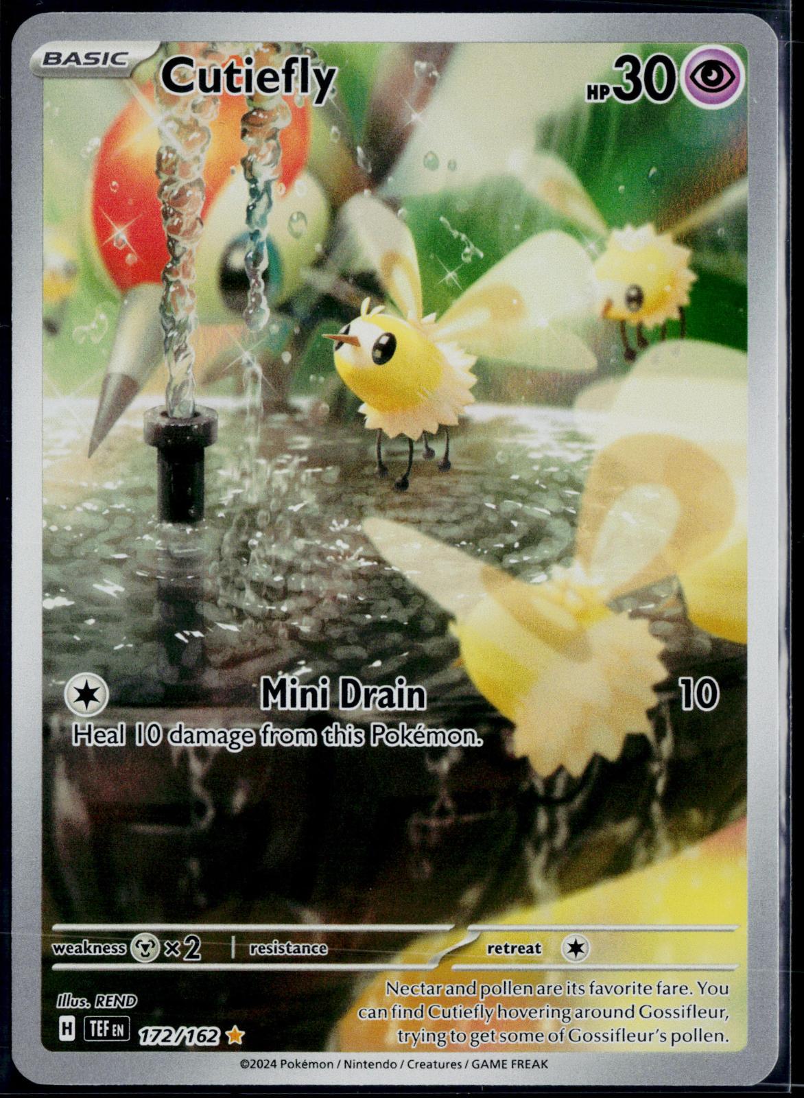 CUTIEFLY 172/162 POKEMON TEMPORAL FORCES ILLUSTRATION RARE NM