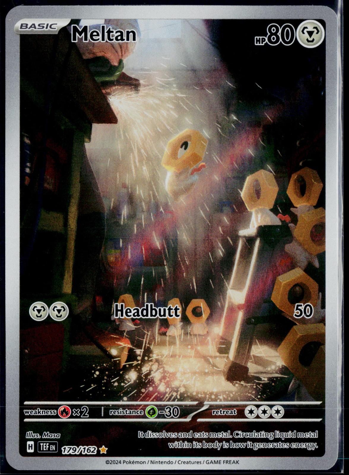 MELTAN 179/162 POKEMON TEMPORAL FORCES ILLUSTRATION RARE NM