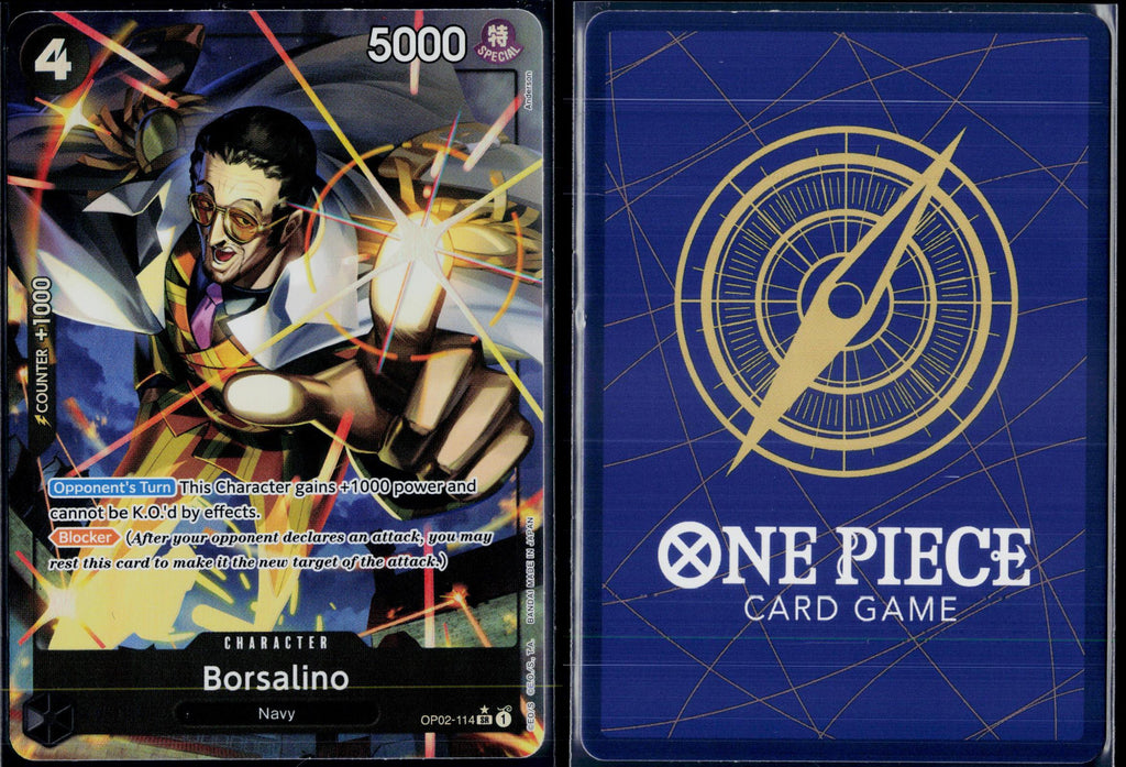 BORSALINO (ALTERNATE ART) OP02-114 ONE PIECE PREMIUM BOOSTER -THE BEST- FOIL NM