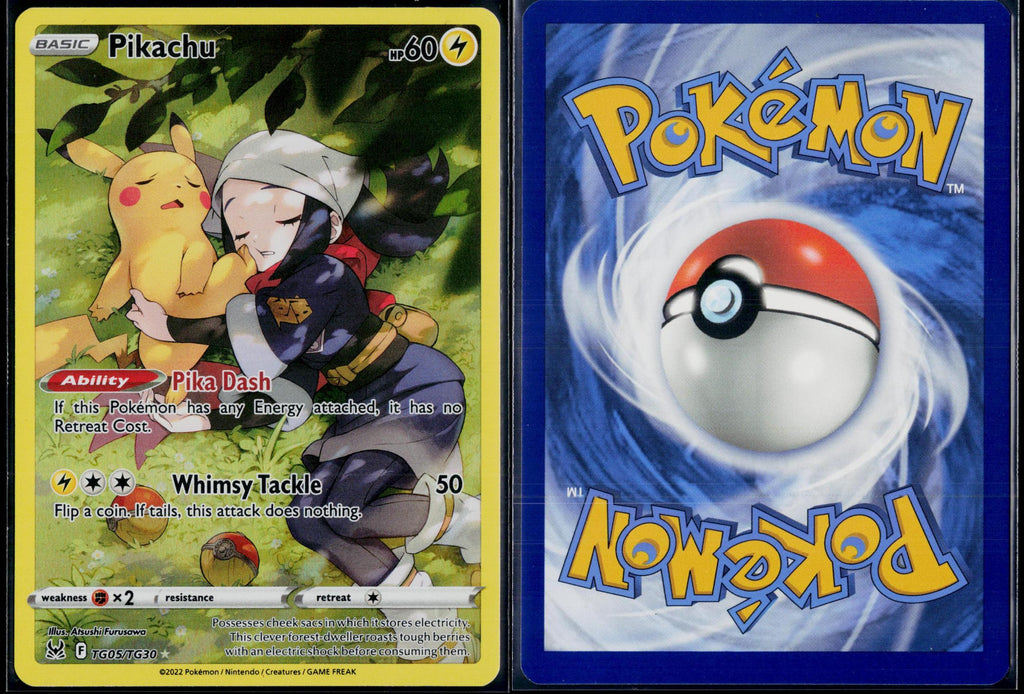 PIKACHU TG05/TG30 POKEMON LOST ORIGIN TRAINER GALLERY HOLO NM